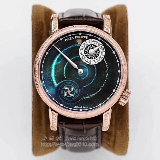 PATEK PHILIPPE手錶 百達翡麗麗宇宙星空系列腕表 釉制高檔搪瓷錶盤 百達翡麗高端男表  hds1078